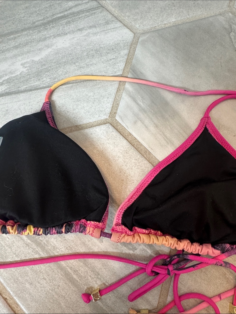 VS Pink Gradient Palm Tree Bikini Set - Picture 8 of 11